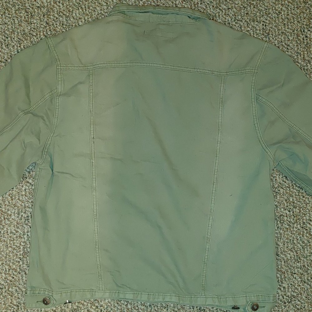 Royal Blue Denim Jacket - Green